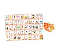 Veemoon 100pcs Montessori Word Learning Cards for Boys Sturdy Educational Flashcards with Vivid Illustrations Sensory Speech Therapy Tool for Classroom Learning and Early Cognitive