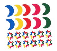 Veemoon 100pcs Moon Shaped Refrigerator Magnets Small Magnetic Stickers for Fridge Classroom Whiteboard Teaching Labels Office Home