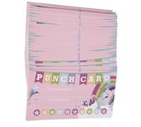 Veemoon 100Pcs Multipurpose Cartoon Reward Punch Cards for Classroom Teaching Business Loyalty Incentive Student Awards and Motivation Cards