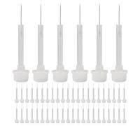 Veemoon 100pcs Nail Liner Brush Replacement Set Fine Tip Nail Polish Brushes for Gel and Dip Powder Professional Manicure Tools and Precision Line Drawing