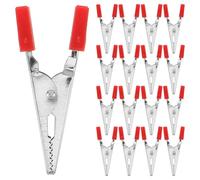 Veemoon 100pcs Nonslip Bird Cage Door Locks Metal Clips Anti-escape Parrot Cage Safety Locks for Small Animals Parakeet Love Bird Secure