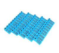 Veemoon 100pcs Numbered Animal Ear Tags Livestock Identification Tags for Cattle Sheep Goats Blue Printed Markers Suitable for Farm Use and Veterinary Management