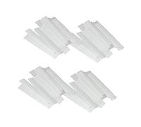 Veemoon 100Pcs Pe Plastic Protective Covers for Makeup Brushes Breathable Mesh Sleeves White for Daily Use and Travel Keeps Brushes Clean and Organized