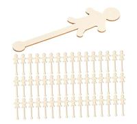 Veemoon 100pcs People Shaped Popsicle Sticks Long Smooth Rounded Edges Wooden Craft Sticks for DIY Painting Family Art Projects and Skill Development