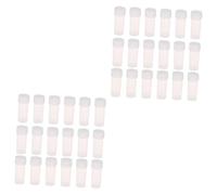Veemoon 100pcs Plastic Bottles Small Vials Sample Containers Screw Caps Leakproof for Medicine