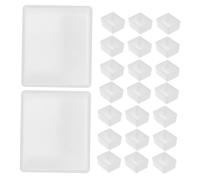 Veemoon 100Pcs Plastic Watercolor Paint Half Pans Empty DIY Paint Pans for Oil and Watercolor Artists Portable Solid Storage for Craft Use