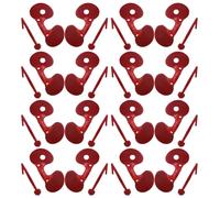 Veemoon 100pcs Red Anti Pecking Chicken Eye Glasses Non-tethered Poultry Spectacles for Hen Peck Prevention and Free-range Farming Protection Random Color