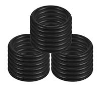 Veemoon 100pcs Rubber O Ring Replacement Seal Rings Fire Extinguisher Safety Seal Kit Black Practical Sealing Performance Convenient Universal for Fire Extinguisher Maintenance