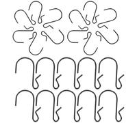Veemoon 100pcs Small Metal S Hooks Black Iron Hanging Hooks for Kitchen Towels Clothes Closet Door Back Multifunctional Punch-Free Home Organizer