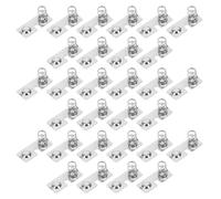 Veemoon 100pcs Stainless Steel Spring Terminal Battery Contacts AA Size Positive to Negative Battery Spring Plates 24x10mm for Electronics Repair RC Car