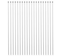 Veemoon 100pcs Stainless Steel Zip Ties with Strong Hold and High Strength Resistance, Heavy Duty 304 Metal Cable Ties for Outdoor and Home Organization, Load Capacity 100kg, 0.18x19.7
