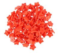Veemoon 100pcs Star Shaped Pin Backs Clutch Hold Backings Sturdy Plastic Pin Caps with Tight for Tie Tacks Badges Red Lightweight Accessories for Crafting and Daily Use