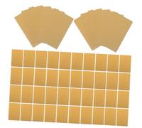 Veemoon 100Pcs Sublimation Aluminum Business Card Blanks Thick Metal Nameplates DIY Engraved Sign Tags Scratch Resistant for Custom Office and Crafting Use