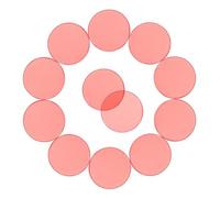 Veemoon 100pcs Translucent Plastic Bingo Chips Counting Markers Red Color Early Education Math Game Accessories for Bingo Playing and Counting Activities