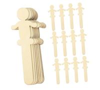 Veemoon 100pcs Unfinished Wooden Cutouts DIY Craft Slices Smooth Edges Safe for Painting Drawing Classroom Home Decoration