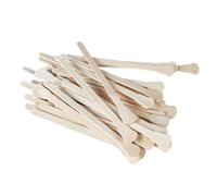 Veemoon 100pcs Wooden Wax Sticks 125x16mm Disposable Eyebrow Wax Applicator and Lip Waxing Tools for Facial Hair Removal Home and Travel Use