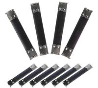 Veemoon 10pcs 9cm Silver Metal Handbag Replacement Hinges Spring Clip Purse Flex Frame for DIY Bag Craft Wallet Supplies Random Color