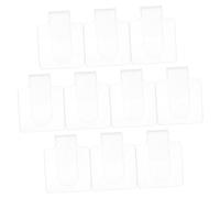 Veemoon 10pcs Acrylic Makeup Palette Foundation Mixing Tray Handheld Small for Nail Art DIY and Makeup Blending