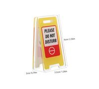 Veemoon 10pcs Acrylic Memo Holder Clips Compact Do Not Disturb Desk Signs for Office Message Display Space-Saving Desktop Accessories Note Organizers for Coworkers and Managers