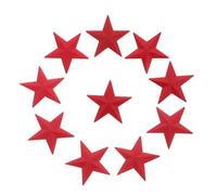 Veemoon 10pcs Aluminum Star Hat Badge Set Five-Pointed Star Brooch Pins for Men and Women for Backpacks Jackets and Hats