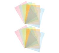 Veemoon 10pcs Assorted Color Binder Dividers Labels with Smooth Surfaces and Easy to Use Paper Material, Index Page Separators for Office Use During The Holiday
