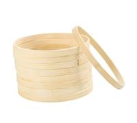 Veemoon 10pcs Bamboo Wreath Hoops Rings for DIY Dream Catcher and Crafts, Smooth Circle Shape Easy for Hanging Decor, for DIY Handcrafts and Shop Window Displays