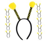Veemoon 10pcs Bee Antenna Headbands with Pom Pom Animal Tentacle Design Hair Bands for Women Secure Fit for Long Short Hair Stylish Party Decorations for Halloween Cosplay Favors