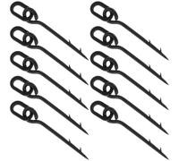 Veemoon 10pcs Boilie Bait Screw Accessories Carp Fishing Bait Spikes Black Plastic Versatile Use Micro Barbs Suitable for Freshwater and Saltwater Fishing Tackle Essentials for Novice