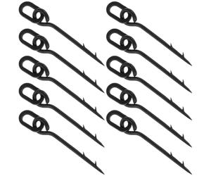 Veemoon 10pcs Boilie Bait Screw Accessories Carp Fishing Bait Spikes Black Plastic Versatile Use Micro Barbs Suitable for Freshwater and Saltwater Fishing Tackle Essentials for Novice