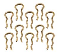 Veemoon 10pcs Brake Caliper Cotter Pin Brake Pad Retaining Spring Stainless Steel Shock Absorption Precision Braking Bicycle Repair for Mountain Bike on Steep Terrain