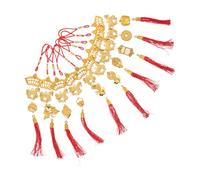 Veemoon 10PCS Chinese New Year 2026 Horse Pendants Hanging Decorations Red Tassels, Traditional Lunar New Year Ornaments for Home, Car, and Spring Festival Tree Decor, Good Luck Charms