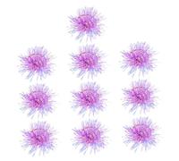Veemoon 10pcs Colorful Tinsel Hair Ties Shiny Pom Scrunchies Soft Elastic Plastic Holders for Women Fluffy Fashion Hair Accessories for Party and Daily Wear