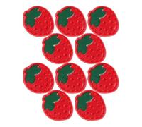 Veemoon 10pcs Cute Cartoon Strawberry Button Set Plastic Craft Buttons Adorable Decoration Easy to Use for DIY Jewelry Making and Clothing