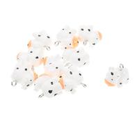 Veemoon 10pcs Cute Resin Cow Charms for Jewelry Making Unique Miniature Animal Pendants for Necklaces Bracelets Earrings Creative DIY Craft Accessories for Handmade Jewellery