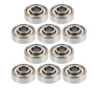 Veemoon 10pcs Deep Groove Ball Bearings Steel Sturdy Smooth Pushing and Turning Silver Bearings Parts for Wheelchairs and Small Carts in Situations
