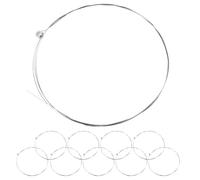 Veemoon 10PCS E-1st Steel Guitar String Replacement Kit for Acoustic and Electric Guitars Metal Spare Strings Set Suitable for Folk and Electric Players
