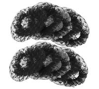 Veemoon 10pcs Elastic Mesh Dance Headdress Bun Hair Nets Hair Net for Buns Girls Weaving for Making Ballet Women