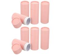 Veemoon 10pcs Essential Oil Bottle Wrapping Box Packaging Tube Multipurpose Packing Box Pink Paper Storage Tube Protects Contents from Breaking for Packaging