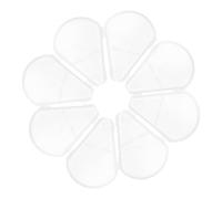 Veemoon 10pcs Fan Shaped Makeup Brush Protectors Dustproof Cosmetic Brush Covers for Travel Small