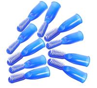 Veemoon 10Pcs Finger Toothbrushes Safe Prison Toothbrush for Oral Health Compact Design for Easy Use for Inmates Travel Durable Lightweight Cleaning Tool