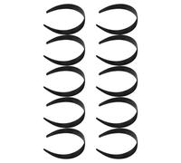Veemoon 10pcs Hard Plastic Headbands for DIY Hair Accessories Plain Solid Color Hair Bands for Women Durable Non Slip Wide Hoop Base for Crafting Party Wedding Everyday Use