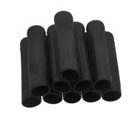 Veemoon 10pcs Hoe Handle Covers Protective Rubber Sleeves for Garden Tools Black Non-Slip Grip Replacement for Cultivator Hoe Skillet Hammer Handles