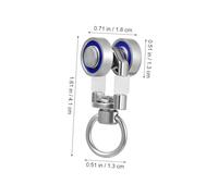 Veemoon 10pcs Metal Bearing Curtain Track Rollers Pulley Replacement Accessories for Smooth Sliding Curtains Compatible with Rails