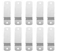 Veemoon 10pcs Metal Tape Measure Holder Clips, Belt Bow Clip Tool Holder Bench Tool Belt Hanger for Universal Worker Accessory