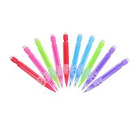 Veemoon 10pcs Mini 0.7mm Mechanical Pencils Set Built-in Erasers, Short Automatic Pencils in 5 Colors for School and Office Writing and Drawing