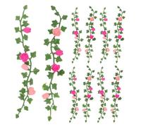 Veemoon 10pcs Miniature Rose Vine for Dollhouse - Artificial Flower Vines - Fairy Garden Plants Decor - Dollhouse Greenery - Micro Landscape Decoration