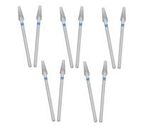 Veemoon 10pcs Nail Drill Bits for Electric File Machine Aluminum Diamond Grinding Heads for Premanicure Cuticle Removal Nail Polishing and Smoothing Professional Manicure Salon Tool