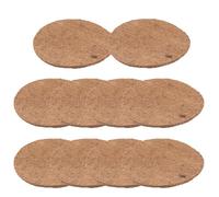 Veemoon 10Pcs Natural Palm Bird Nest Pads Breathable Egg Pads for Pigeons Chickens and Birds Comfortable Protective Nesting Mats for Breeding and Hatching