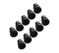 Veemoon 10pcs Non-Slip Crutch Tips Walking Cane Replacement Ends with Strong Grip for Tiles Roads Carpet Wear-Resistant Mobility Aid Parts for Elderly Easy to Clean and Detach Cane Feet