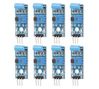 Veemoon 10pcs Normally Closed Type Blue Vibration Sensor Module with Alarm Triggering and Digital Output for Earthquake and Motorcycle Alarm Applications